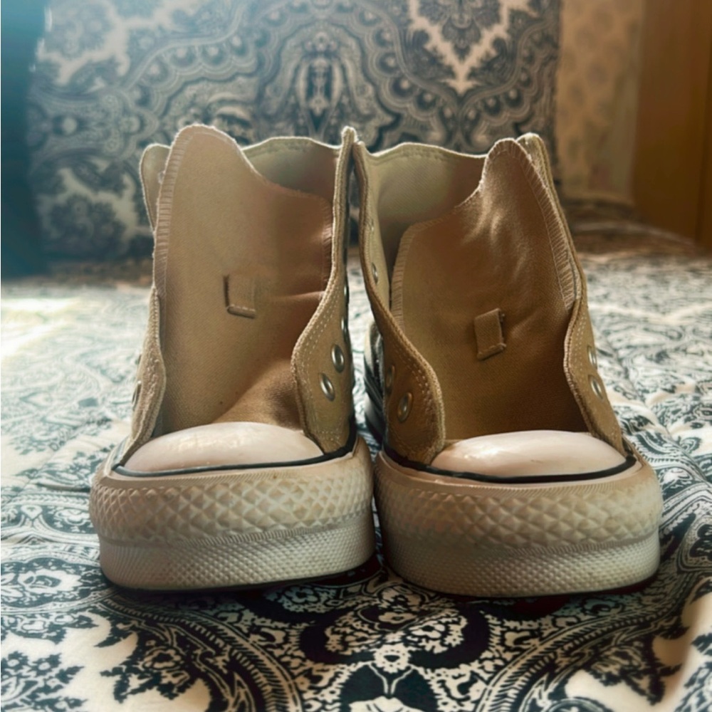Converse Tan High-Top Sneakers